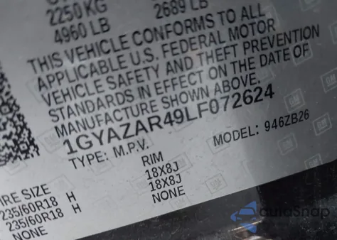 2020 Cadillac Xt4 Fwd Luxury z USA, uszkodzony, nr VIN 1GYAZAR49LF072624